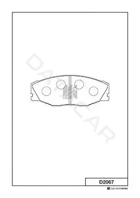 Тормозные колодки MK Kashiyama D2067