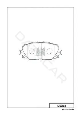 Тормозные колодки MK Kashiyama D2253