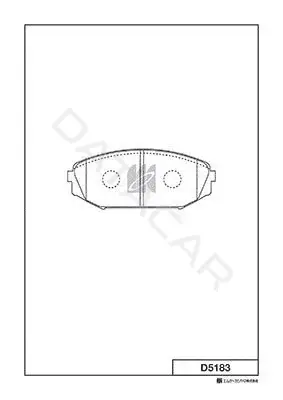 Тормозные колодки MK Kashiyama D5183