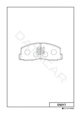 Тормозные колодки MK Kashiyama D6017