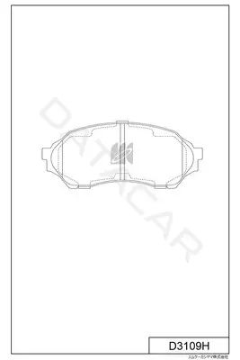 Тормозные колодки MK Kashiyama D3109H