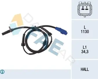 Датчик АБС FAE 78034