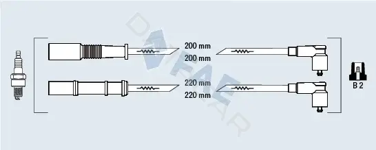 Высоковольтные провода FAE 85626