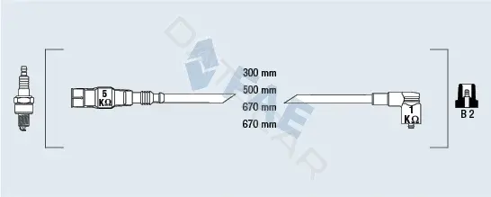 Высоковольтные провода FAE 85875