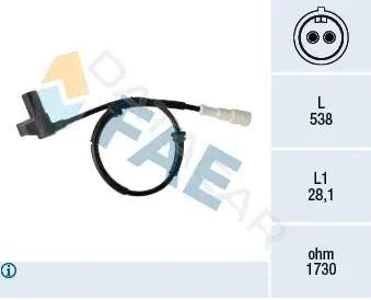 Датчик АБС FAE 78415
