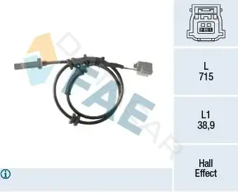 Датчик АБС FAE 78468