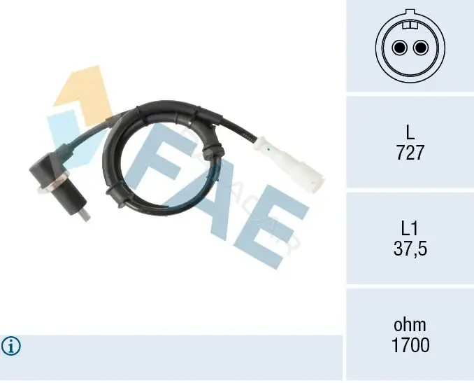 Датчик АБС FAE 78575