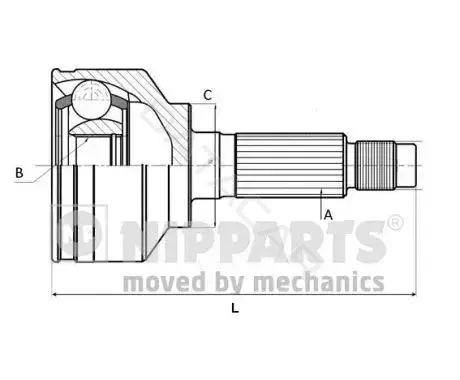 Шрус NIPPARTS J2821036