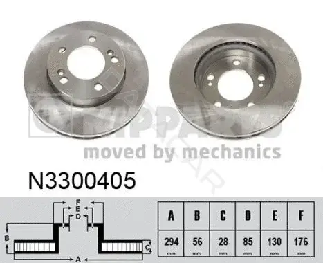 Тормозные диски NIPPARTS N3300405