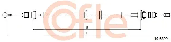 Трос ручника COFLE/TELCO 92.10.6859