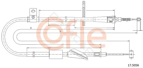 Трос ручника COFLE/TELCO 92.17.5056