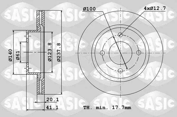 Тормозные диски SASIC 4004255J