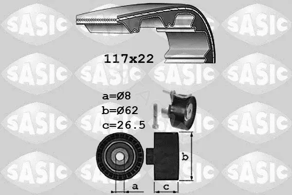 Комплект ГРМ SASIC 1756069