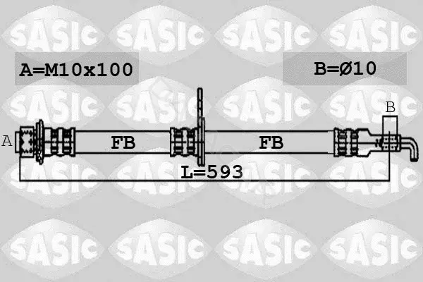 Тормозные шланги SASIC 6606076