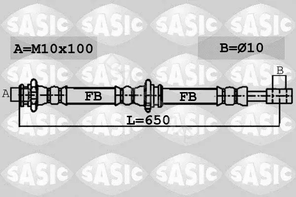Тормозные шланги SASIC 6606253
