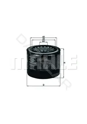 Масляный фильтр KNECHT/MAHLE OC286