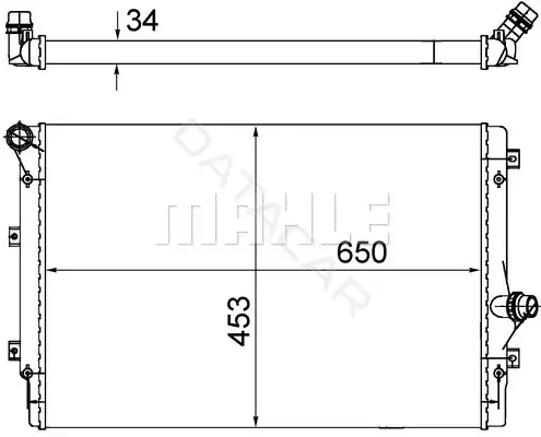 Радиатор охлаждения KNECHT/MAHLE CR1539002S