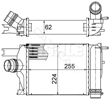 Интеркулер KNECHT/MAHLE CI497000S