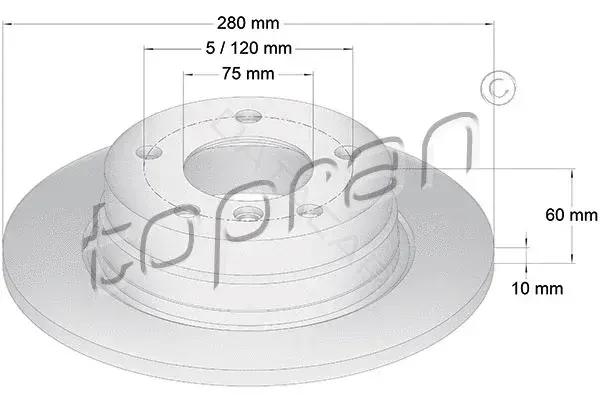 Тормозные диски TOPRAN 500564