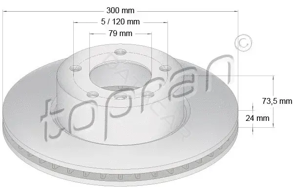 Тормозные диски TOPRAN 500947