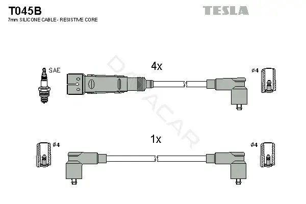 Высоковольтные провода TESLA T045B