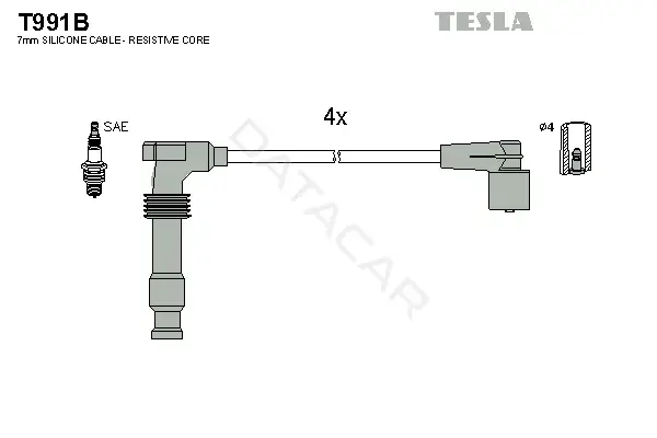 Высоковольтные провода TESLA T991B