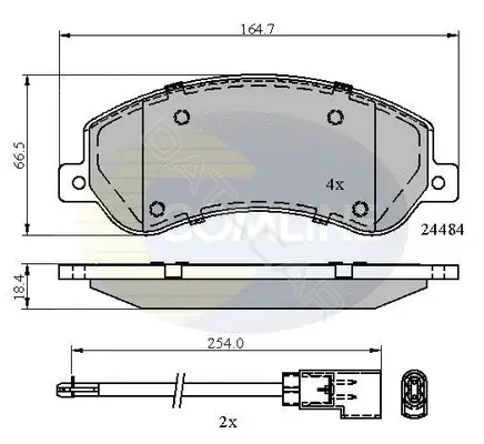 Тормозные колодки COMLINE CBP21512