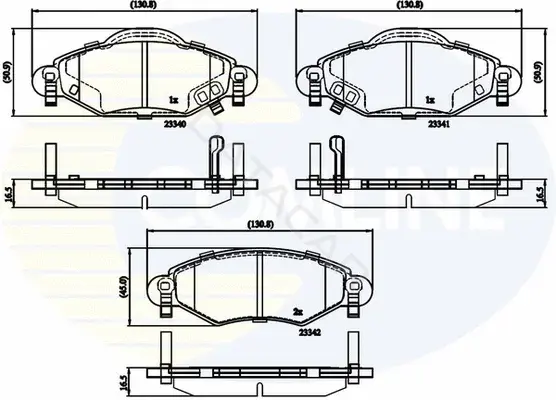 Тормозные колодки COMLINE CBP31152