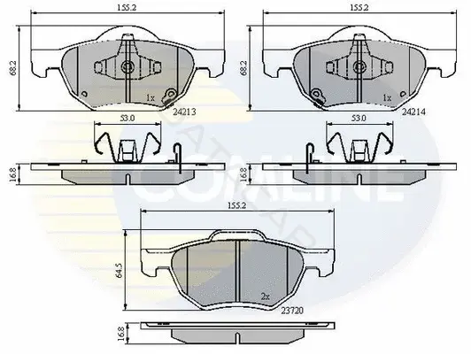 Тормозные колодки COMLINE CBP31195