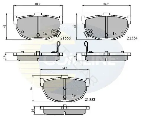 Тормозные колодки COMLINE CBP3805