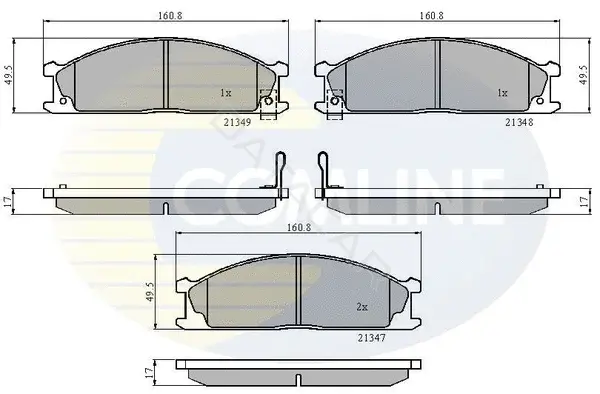 Тормозные колодки COMLINE CBP3863