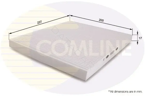 Фильтр салонный COMLINE EKF204