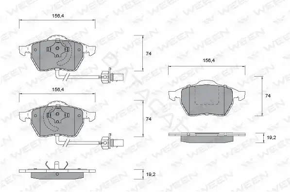 Тормозные колодки WEEN 151-1138