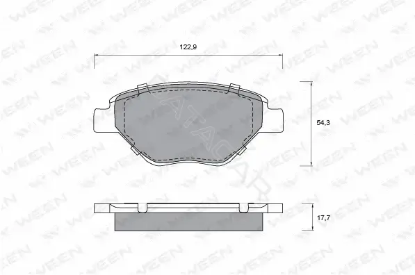 Тормозные колодки WEEN 151-1151