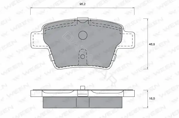 Тормозные колодки WEEN 151-1207