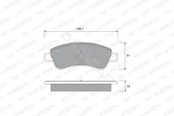 Тормозные колодки WEEN 151-1320