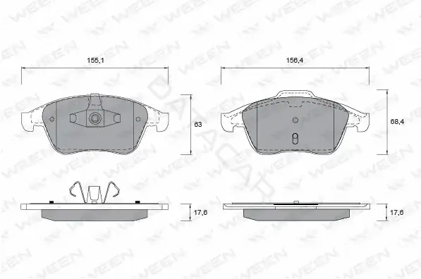 Тормозные колодки WEEN 151-1339