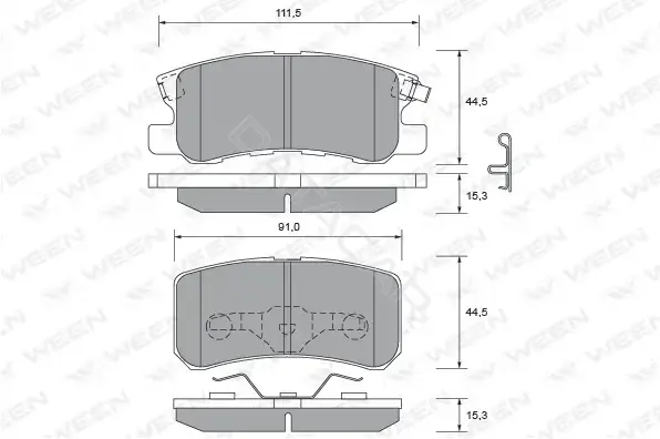 Тормозные колодки WEEN 151-2222
