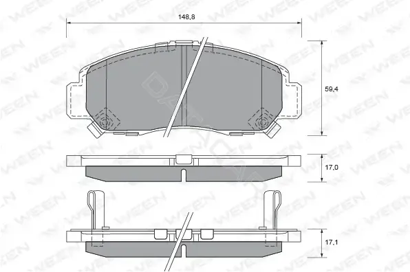 Тормозные колодки WEEN 151-2244