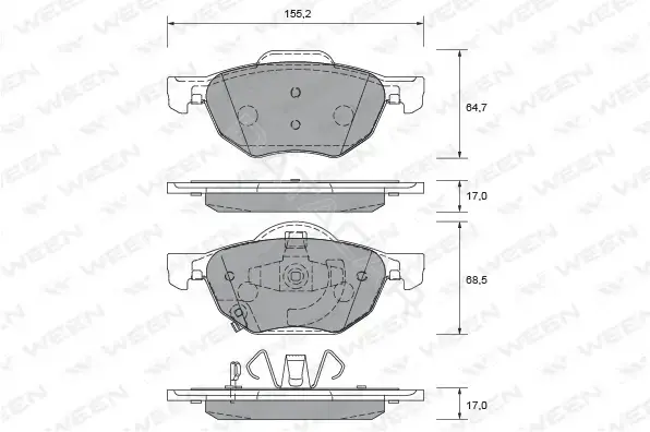 Тормозные колодки WEEN 151-2318