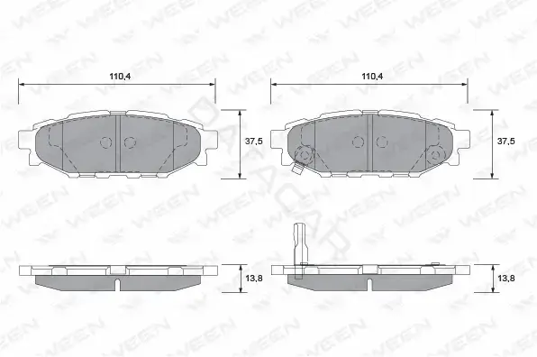 Тормозные колодки WEEN 151-2336