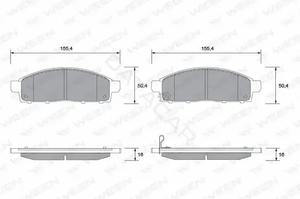 Тормозные колодки WEEN 151-2592