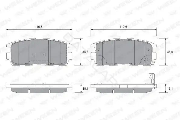 Тормозные колодки WEEN 151-2594