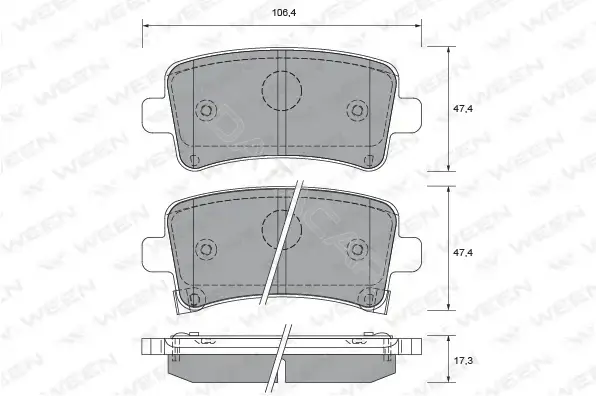 Тормозные колодки WEEN 151-2693