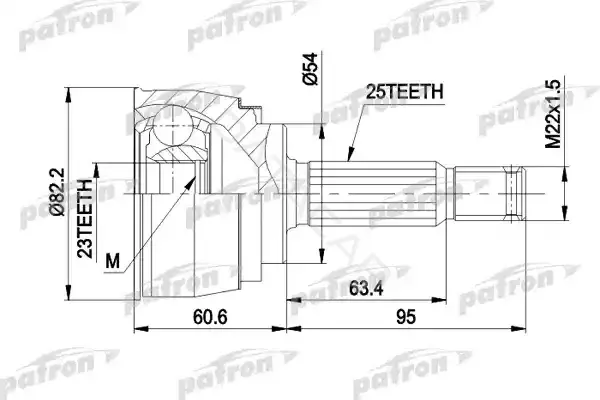 Шрус PATRON PCV1147