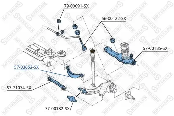 Рычаги STELLOX 57-03652-SX