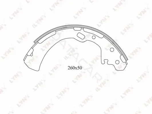 Барабанные колодки LYNXAUTO BS-5713