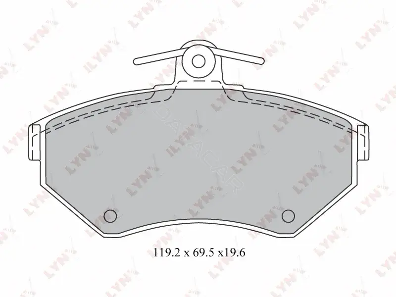 Тормозные колодки LYNXAUTO BD-1214