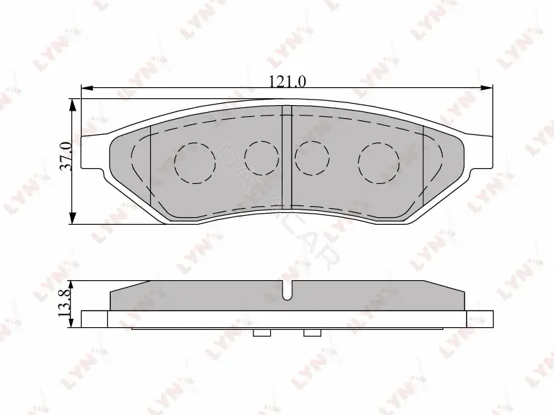Тормозные колодки LYNXAUTO BD-1804