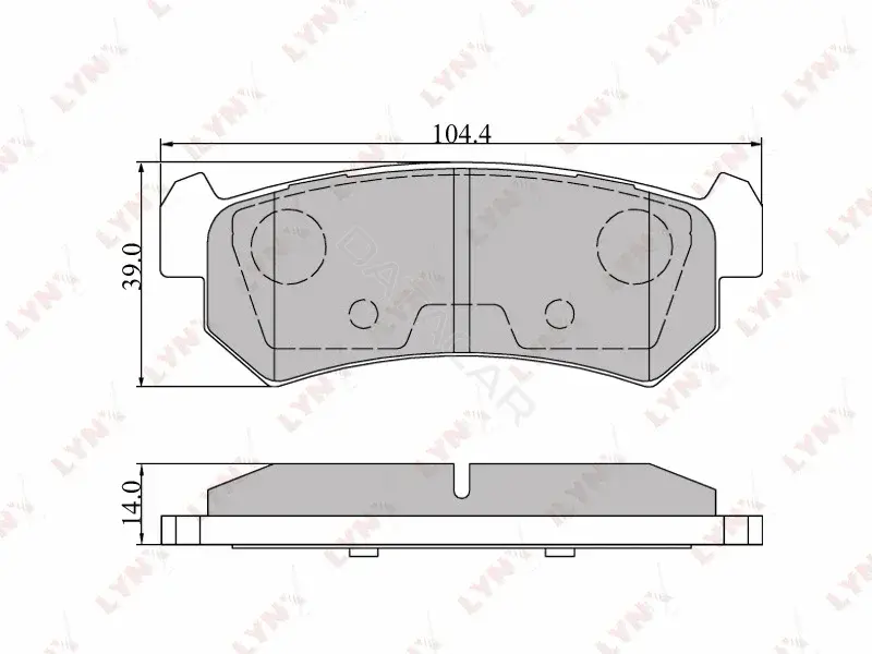 Тормозные колодки LYNXAUTO BD-1807